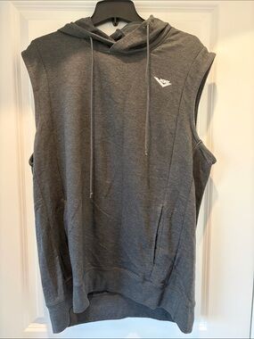 Pony Men's Sleeveless Hoodie in Charcoal